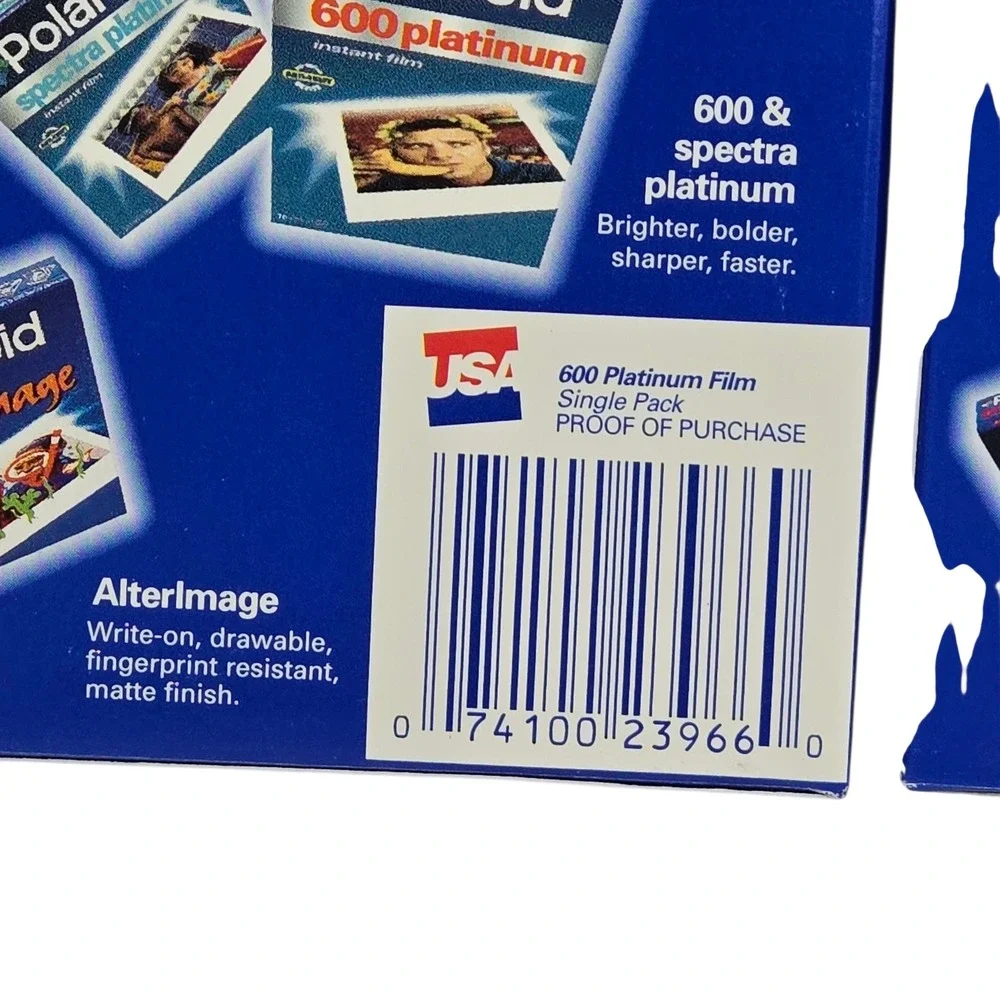 Polaroid 600 Platinum Instant Film 2 Pack NOS Expired 05/01 Props Collectibles